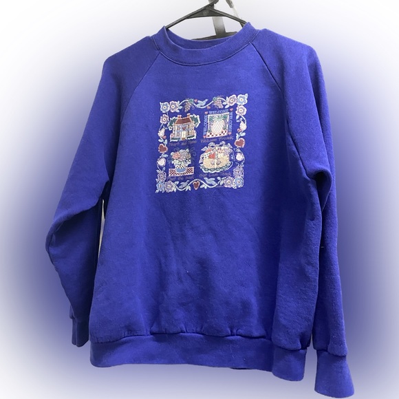 pastoral print sweatshirt - Picture 3 of 5